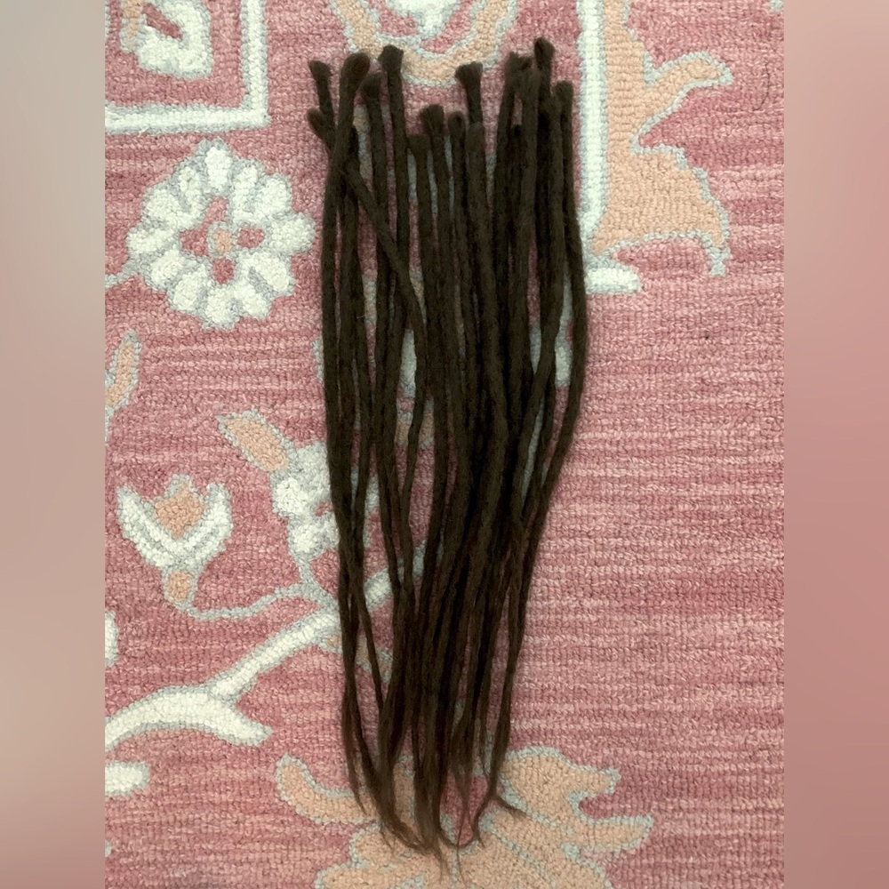 🤎 Natural Chocolate Brown Dreadlock Single Ended Extensions 🤎